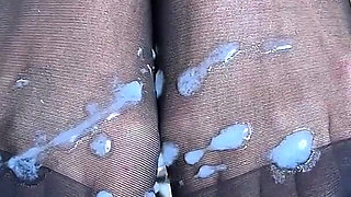 Secretary Stockings Footjob
