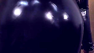 Will My Tongue Please Her? Slave Mila Worships, Shines and Licks Mistress Elysia's Latex Bodysuit