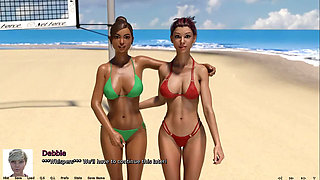Where the heart is: lesbian kiss on the beach ep 99