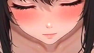 Cute Anime Girls Posing on Bed in Front of You, Ai Animation
