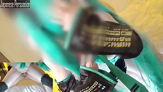 Miku Cosplayer Returns Remastered - Classic Miku Costume Sex Part 2 - 2
