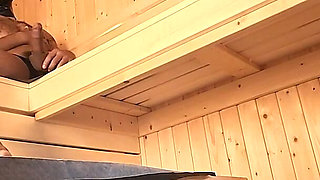 Fisting and Peggin in the Sauna - Adelina Noir Featuring the XXX Slayer