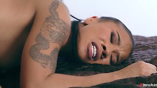 Bedroom Interracial Heat with Ameena Green