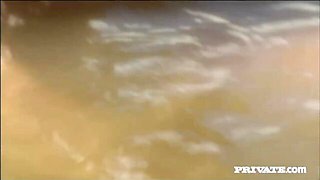Sexy as hell ladies Claudia Rossi and Sharka Blue fuck in the river