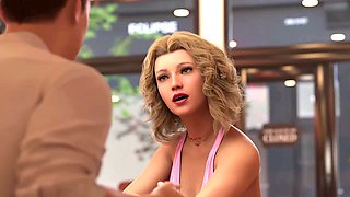Hot blonde, public, porn games