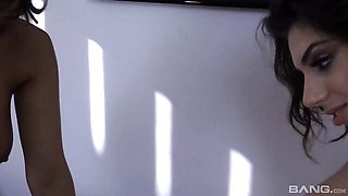 Good pussy-licking session with brunettes Reena Sky and Darcie Dolce