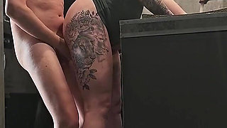 A Camera in a Public Restroom Catches a Strange Man Fucking a Girl Who Is Washing Her Panties.