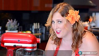 Big Tits Flashing in Kitchen
