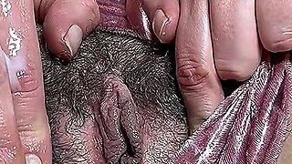 Look at My Hairy Under Wet and Dirty Shorts,leaking Cream From Hairy Vagina