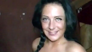Hot bukkake party with teen Bella and Sunny Sun in the swinger club
