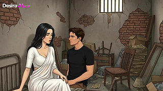 Jaya Melts in His Arms, Taking Him Deep in Every Slow Thrust - AI Generated