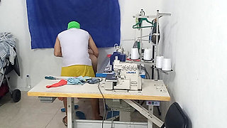 A Seamstress Has a Sensual Adventure with Her Co-worker