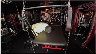 Slave Has To Lick Up Pee!