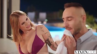 Blonde Angel Youngs Fucked Hard By Big Dick - Blowjob, Facial & Doggystyle with Milan