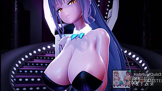 mmd r18 Karin Tsunodate Ah Yeah Oppai bunny big tits want to anal big ass 3d hentai fuck dildo cum swallow