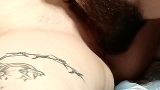 Bearded Man Gently Licks Pussy to Orgasm