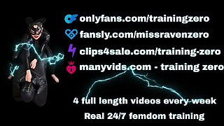 Amateur Femdom Suspension Bondage Test - Masked Slave Gets Pegged & Prostate Massage