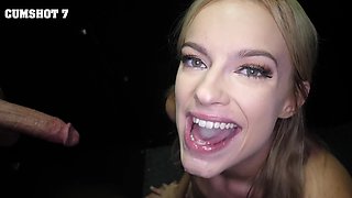 Girlfriends Jackie Hoff and Lindsey Lakes share cumshots in mouth