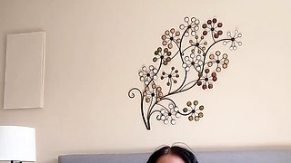 Busty brunette solo masturbation