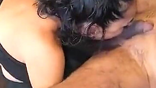 Cuckold Husband Films His Wife with a Delivery Guy Kissing, Rimming, Cum Swallowing