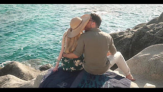 Real Couple - Ocean Waves Deep Oral, and Romantic Missionary