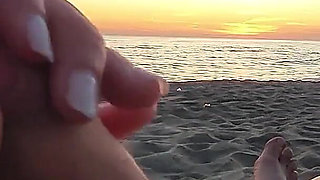 350 Flashing My Cock in Front of My Stepdaughter at Sunset in...elps Me Cumshot in Front of Everyone - Real Sex Risky