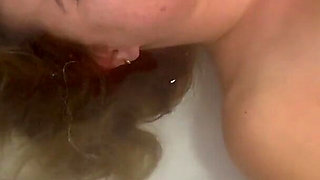 Long Breath Holding Underwater in Bathtub
