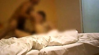 Busty brunette hardcore sex caught on hidden cam