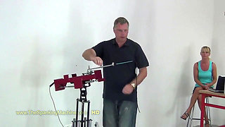 Gia Spanking Machine - Bare Back Whipping