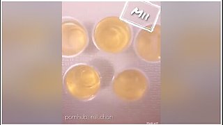 [pee Challenge] Pissing In A Cup And Clit Erection Japanese Girl Request Response