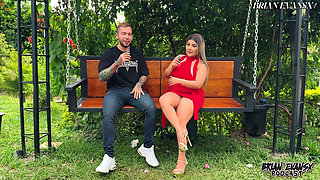 Blonde Colombian Naty Delgado has a podcast that ends with outdoor sex - Brian Evansx
