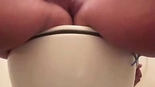 Hot in the Toilet with Orgasm