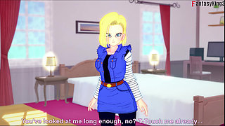 Kame Roshi offers help to Android 18 in exchange for a favor - Dragon Ball Zex Series