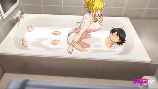 Babe Blonde Gets Creampie In The Shower By Stepbrother - HENTAI