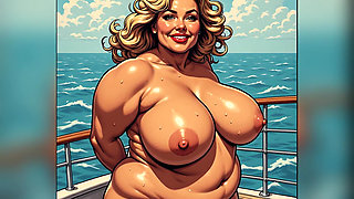 Hot Women Enjoying Yacht Ai Art