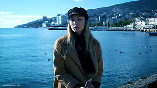Outdoors Smoking with Beaty Russian Girl 1