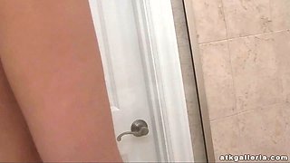 Big titted brunette audrina rides her fellow and hops in the bathroom to have fun with her snatch