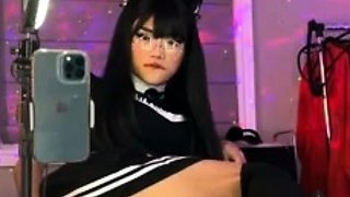 Neko Spicytitania Blowjob With Dildo On Amateur Tape