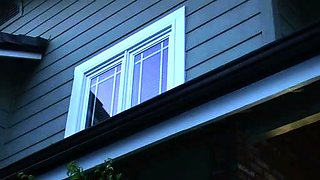 Sexy blonde in threesome vintage hardcore action