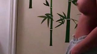 Filipina college gf Zoie wet from the shower