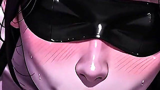 Blindfolded Purple Woman Oiled and Fucked Hard - Huge Tits Dripping Fantasy POV
