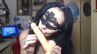 Close Up Blowjob Camera POV - Italian MILF Brunette Dirty Talk