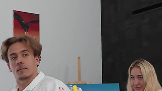 Strict Teacher Punishes Distracted Student Luna Evans with Hard Class Sex