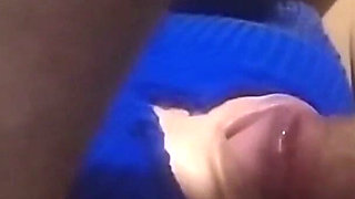 Busty Wife Unknowingly Sucks Two Cocks and Swallows Cum