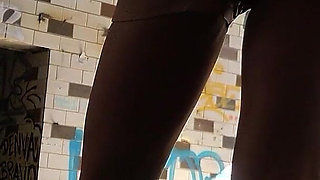 German Scout - Small Tits Fitness Model Mina K Seduce to Casting Fuck at Lost Place Berlin
