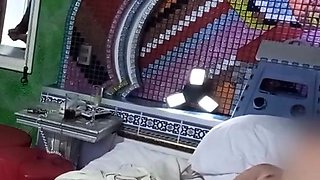 Public flashing in a hotel room - big ass Latina milf