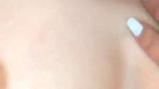 Fingering my girlfriend's pussy in the locker room