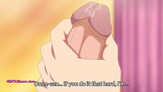 Hentai Busty Purple Hair Girl Seduces Boy for Wild Sex