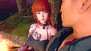 Busty anime girl gets down in wild hentai scenes