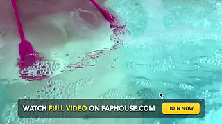 Artemisia Love Showing Her Perfect Tits in a Micro Bikini Underwater